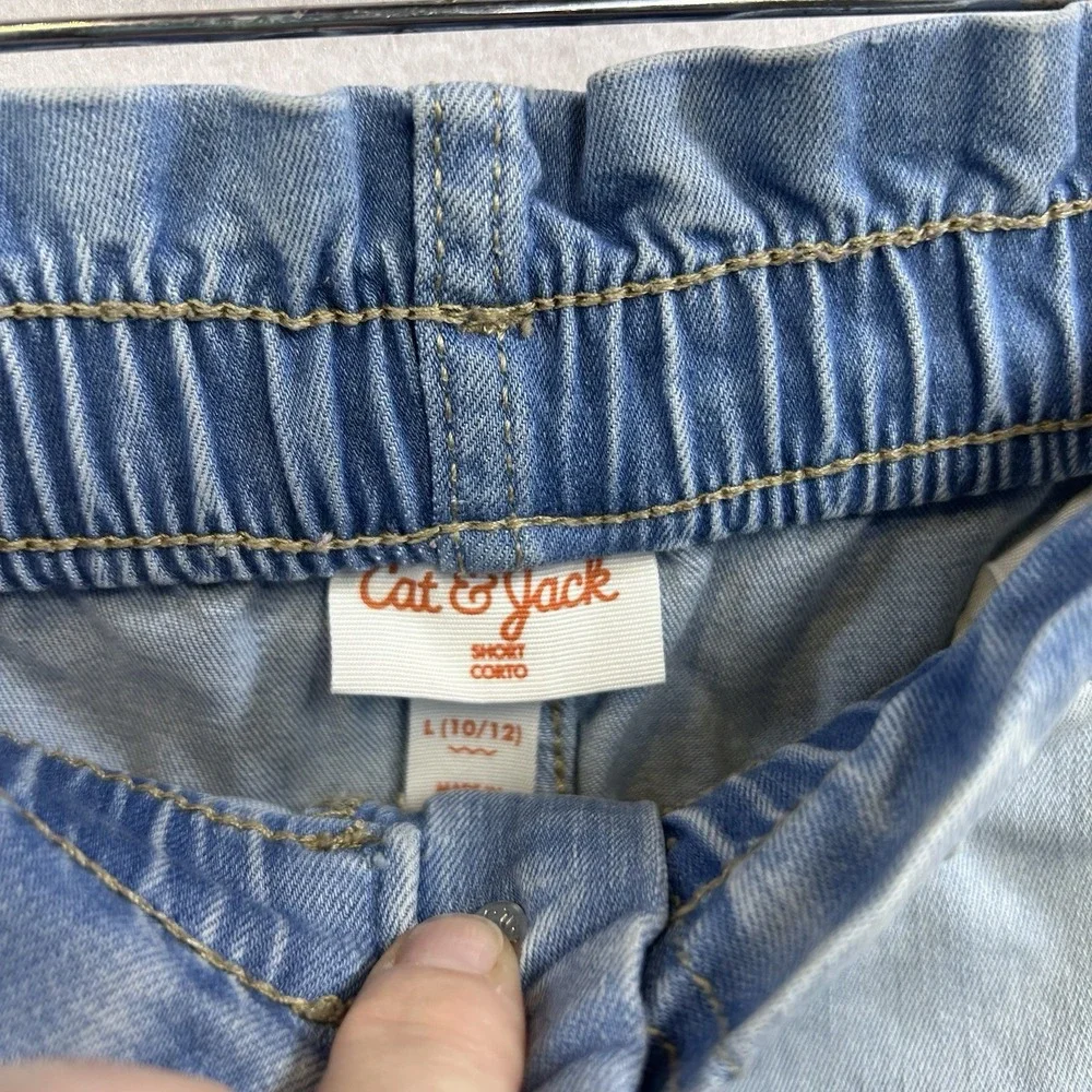 Cat And Jack Girls Jean Shorts Large 10-12